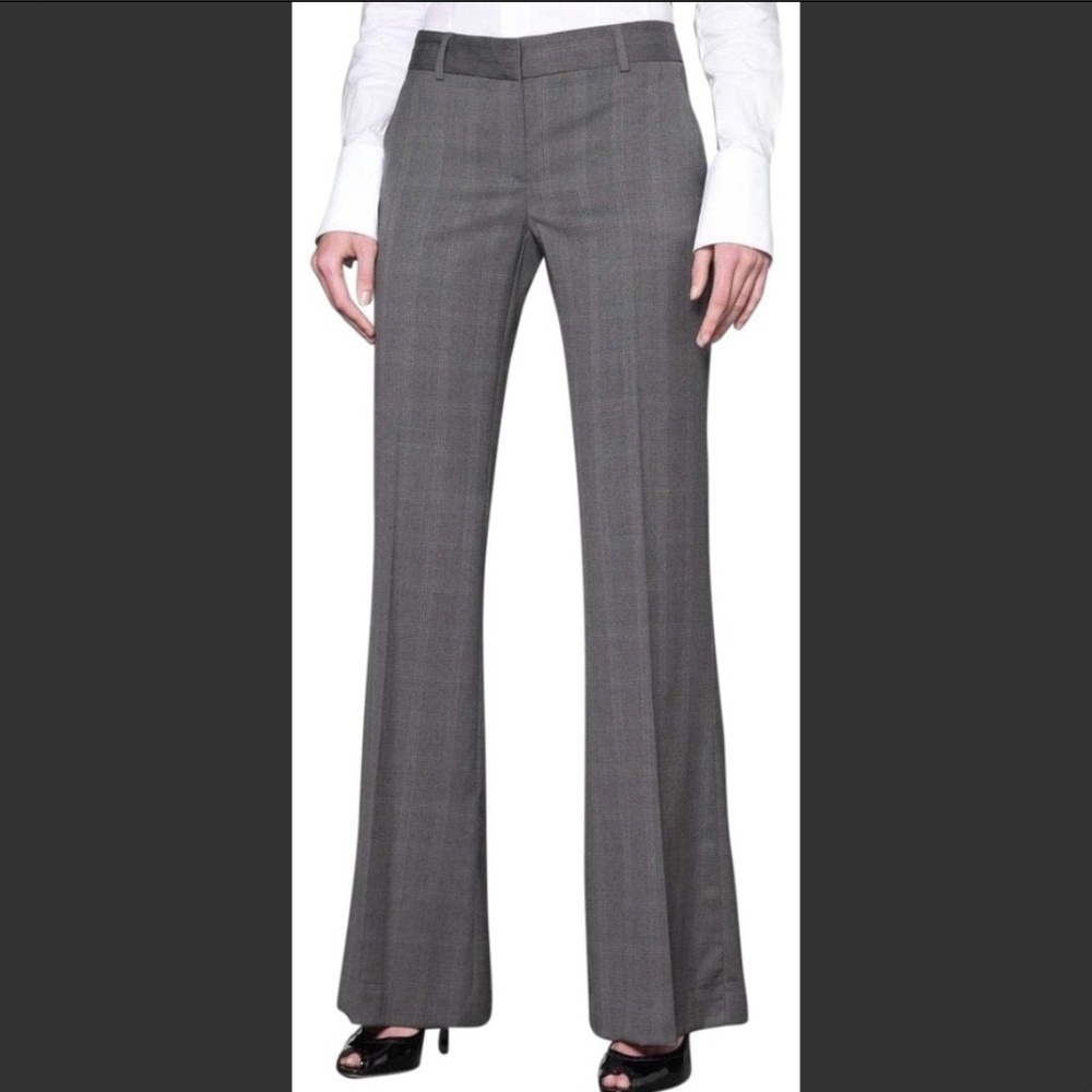 Theory Pants size 2 Wool, Tan w Pinstripes